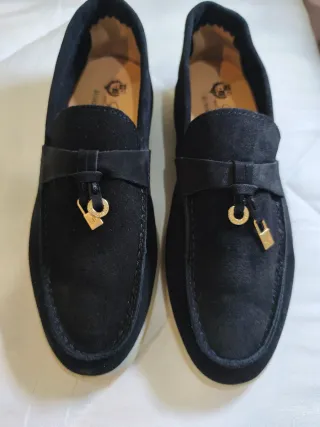 Zapatos Loro Piana Negro
