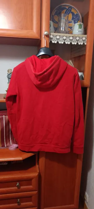 Sudadera Adidas Roja Cremallera