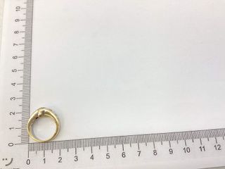 sortija oro 18k con piedra con diamante