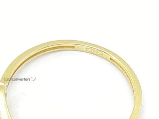 anillo oro 18k con piedra con circonita