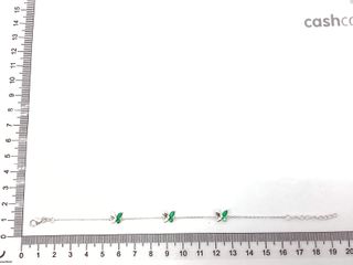 pulsera plata 925mm con piedra con circonita