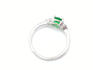 anillo plata 925mm con piedra con circonita