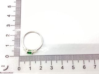 anillo plata 925mm con piedra con circonita