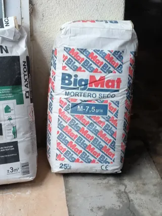 2 Sacos Mortero Axton y BigMat