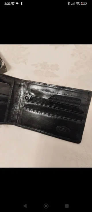 Cartera Billetera GIOCCI Piel Negra