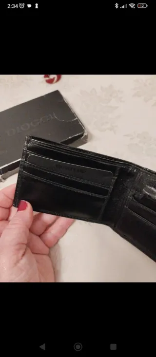 Cartera Billetera GIOCCI Piel Negra