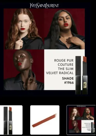 Labial Yves Saint Laurent Rojo Velvet