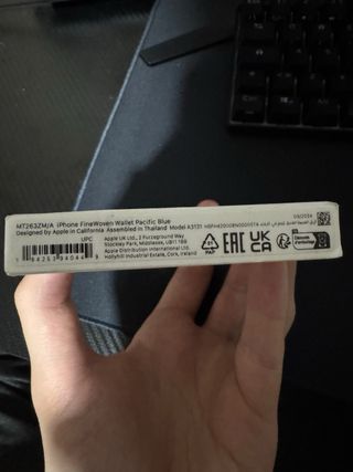 Portafoglio Apple FineWoven MagSafe Blu