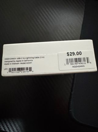 Cavo Apple USB-C a Lightning 2m