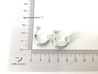 pendientes plata 925mm con piedra con circonita