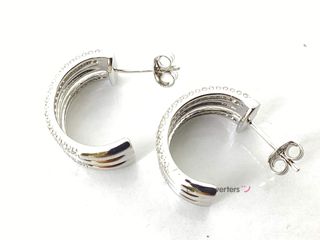 pendientes plata 925mm con piedra con circonita