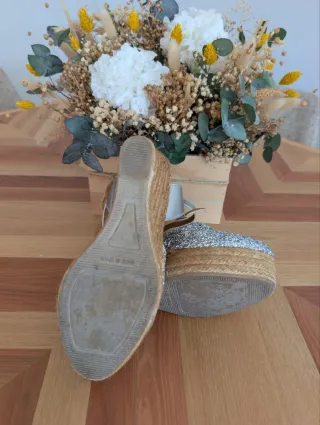 Alpargatas Plataforma Purpurina