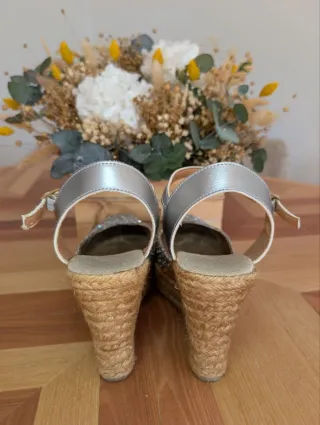 Alpargatas Plataforma Purpurina