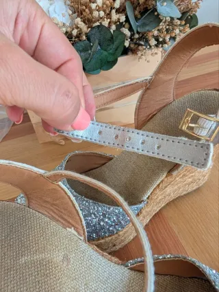 Alpargatas Plataforma Purpurina