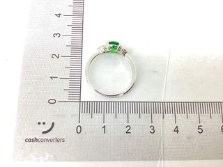 anillo plata 925mm con piedra con circonita