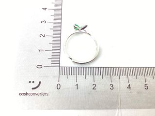 anillo plata 925mm con piedra con circonita