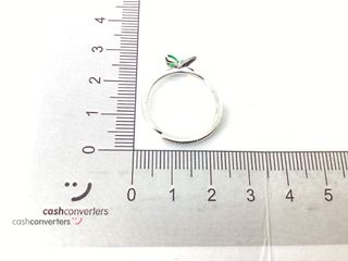 anillo plata 925mm con piedra con circonita