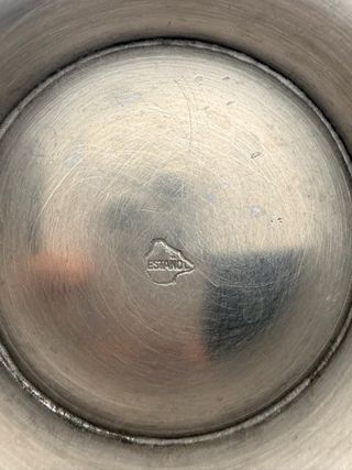 Pareja de Jarras Vintage de Peltre/ "ESTAÑOL"