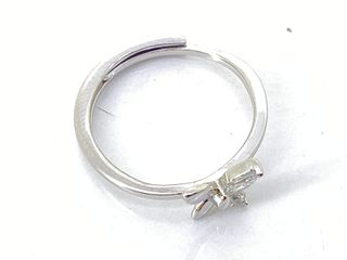 anillo plata 925mm con piedra con circonita