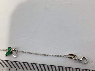 pulsera plata 925mm con piedra con circonita