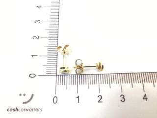 pendientes oro 18k con piedra con diamante