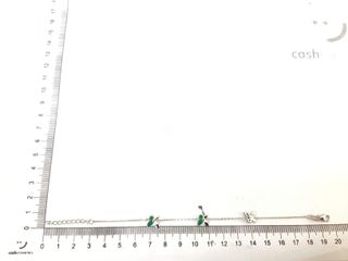 pulsera plata 925mm con piedra con circonita