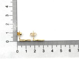 pendientes oro 18k con circonita