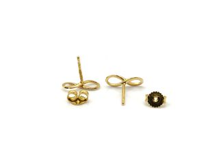 pendientes oro 18k con circonita