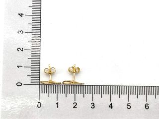 pendientes oro 18k con circonita