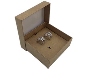 pendientes plata 925mm con piedra con circonita