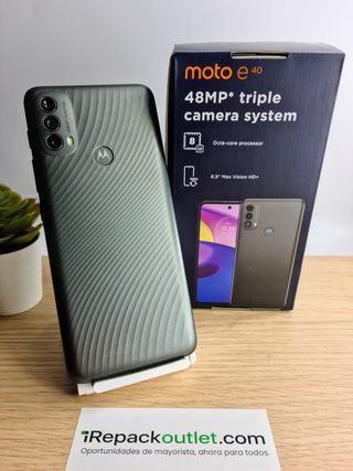 MOTOROLA MOTO E40 64GB CARBON GRAY Muy Bueno