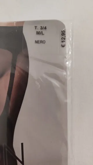 Collant Fashion Donna - Nero - Tg. 3/4 - M/L