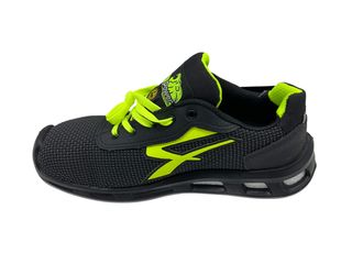 calzado seguridad u power negro y amarillo fluor