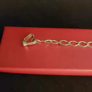 Pulsera Plata Ley esclava 18cm con sello