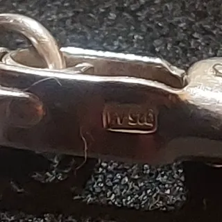 Pulsera Plata Ley esclava 18cm con sello