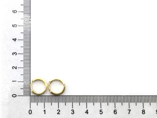 pendientes oro 18k con piedra con circonita