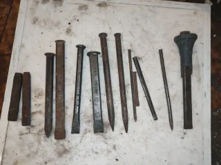 Lote de cinceles antiguos