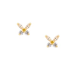 pendientes oro 18k con piedra