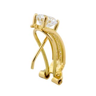 pendientes oro 18k con piedra