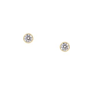 pendientes oro 18k con piedra