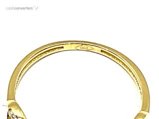 anillo oro 18k con piedra con circonita