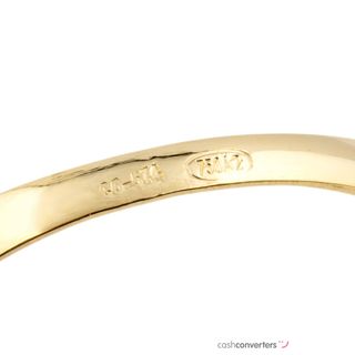 anillo oro 18k con piedra con circonita