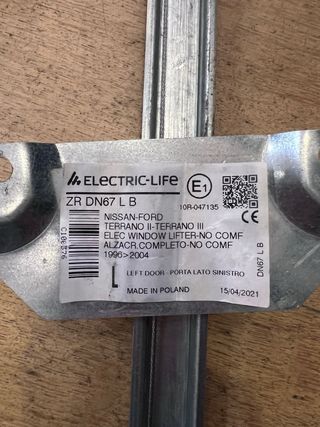 Elevador Vidro Esq. Nissan Terrano 2 / Ford Maveri