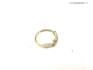 anillo oro 18k con piedra con circonita