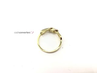 anillo oro 18k con piedra con circonita