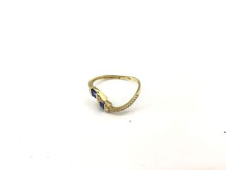 anillo oro 18k con piedra con circonita