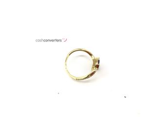 anillo oro 18k con piedra con circonita