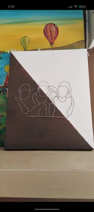 Cuadros cosidos artesanalmente