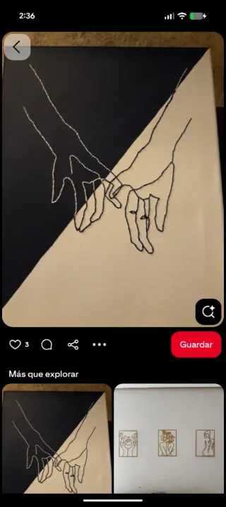 Cuadros cosidos artesanalmente