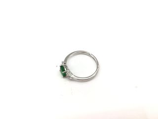 anillo plata 925mm con piedra con circonita